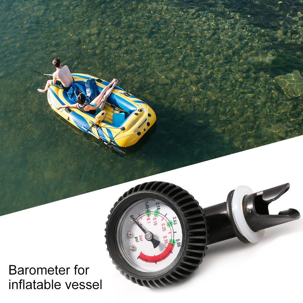 Pressure Gauge Air Thermometer Inflatable Boat Kayak Test Air Valve Connector