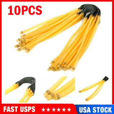 10x Slingshot Rubber Band Six Strip Strong Power Rubber Tube bands for Slingshot