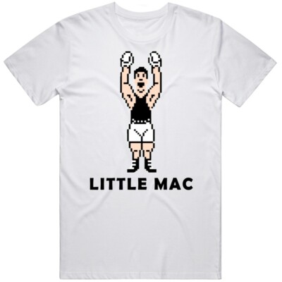 Little Mac Arms Raised Mike Tyson's Punchout Retro Video Game Boxing T Shirt