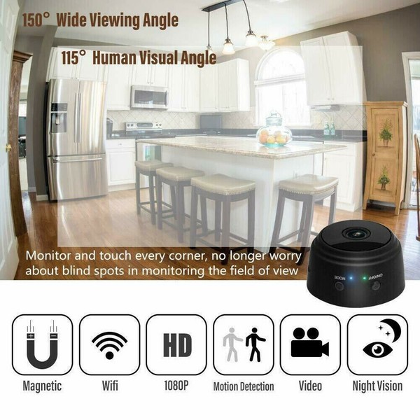 Mini Hidden Spy Camera Wireless Wifi IP Home Security HD 1080P DVR Night Vision - Image 30
