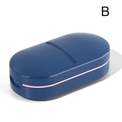 Pill Cutter For Small Pills Tablet Storage Splitter with Case Guard 2Color