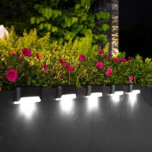 LED Solar Step Light Outdoor Waterproof Solar Stairs Lamp Garden Wall Deck Decor