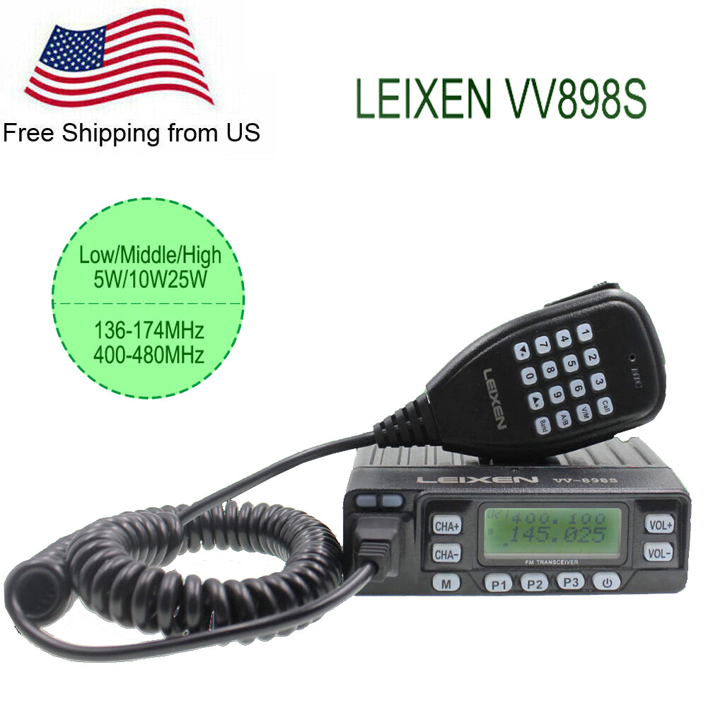 Leixen VV-898S Tri Power 5W/10W/25W Dual Band Radio With Scrambler Walkie Talkie