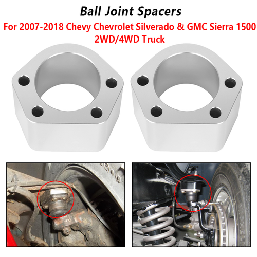 Pair Ball Joint Spacers 2 Inches For Chevy Chevrolet C10 GMC Sierra 1500 Truck