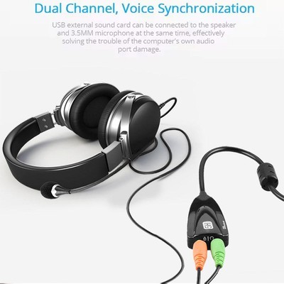 Usb Adapter Cable External USB Audio Sound Card Adapter Virtual N4 7.1 J8F6