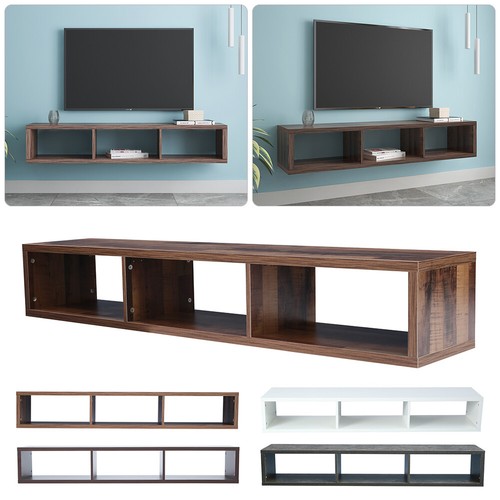 Unit Wall Mounted Media Console Entertainment Center Shelf