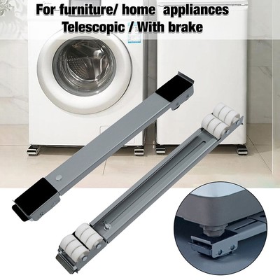 2x Adjustable Washing Machine Stand Support Mobile Base Rack Washer Bracket Home