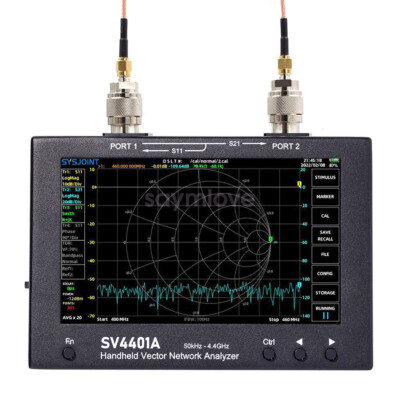SV4401A 7'' 50KHz~4.4GHz Vector Network Analyzer NanoVNA Antenna Analyzer FCC CE