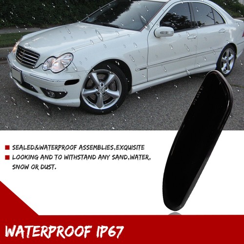 Smoked Side Marker Light Housings For 01-07 Mercedes Benz W203 C-Class C200 300