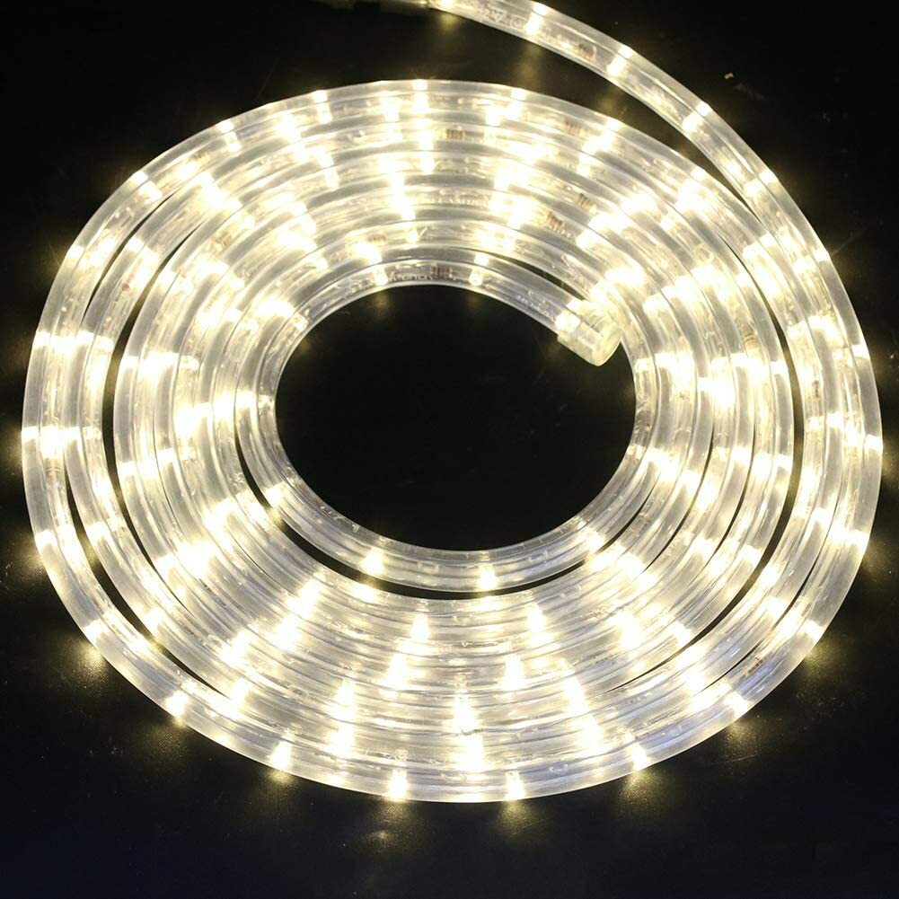 Super Bright Solar Rope Fairy Lights 100 LED Strip Outdoor Garden Landscape Lamp