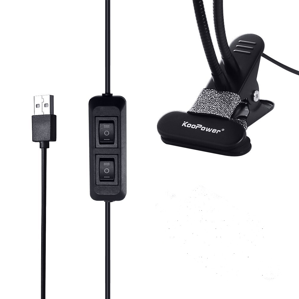 Gardening Plant 18W Dual-lamp LED Grow Light Dimmablec Adjustable Flexible 360