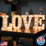 MUMUXI Marquee Light Up Letters | Large Light Up Numbers | Battery Powered and Bright with Every Letter of The Alphabet | for Wedding, Birthday, Party, Celebration, Christmas or Home Decoration (E)