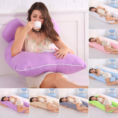 U-Shaped Full Body Pregnancy Pillow Maternity Support for Side Sleeping Cushion