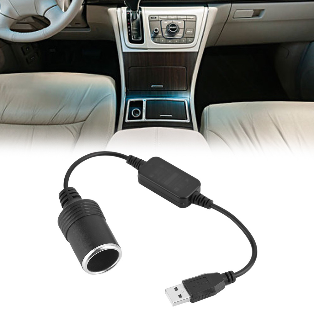 USB Power Converter to 12V Car Cigarette Lighter Socket Female Adapter Cable NEW 741870257889 eBay