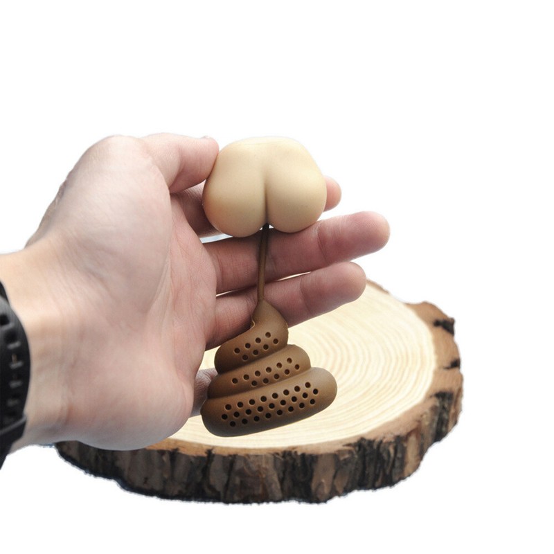 Tea Strainers for Loose Tea Creative Poop Silicone Cute Tea Infuser
