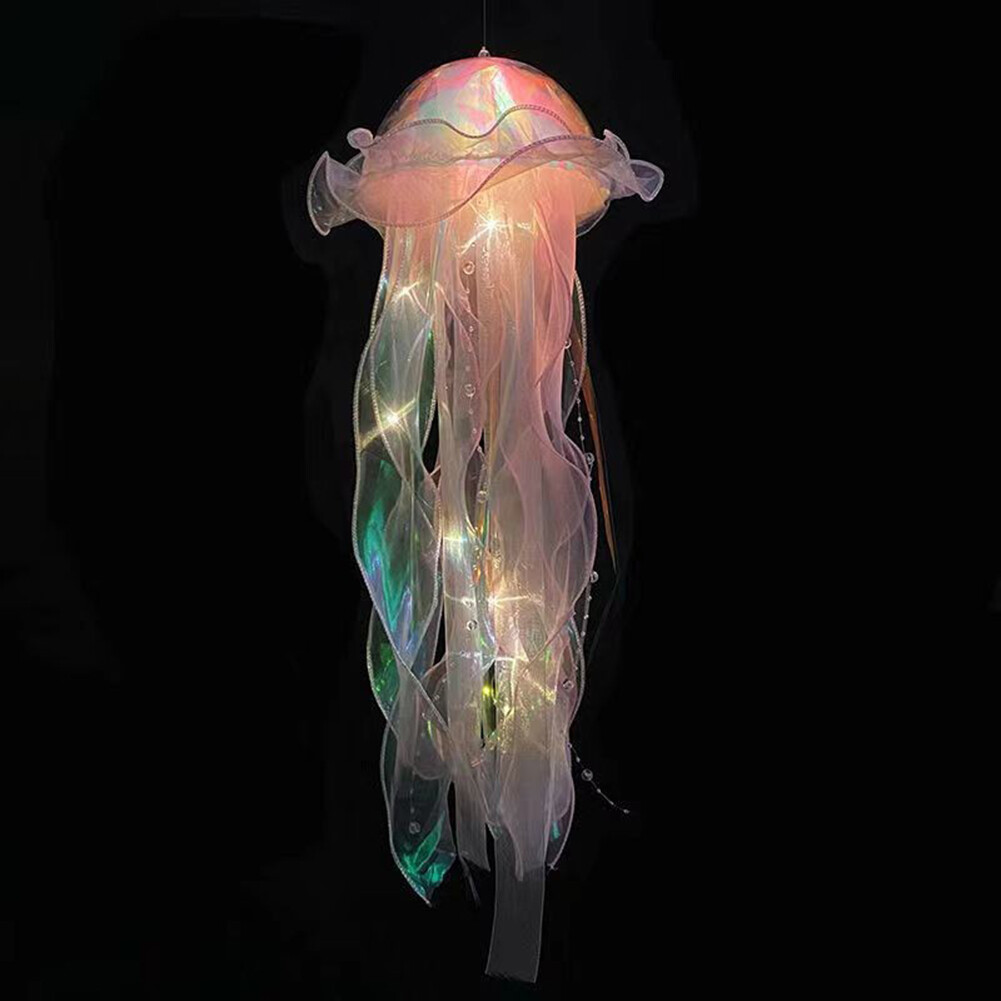 Jellyfish Atmosphere Night Light Creative Bedroom Light Lamp DIY Gifts (5pcs)