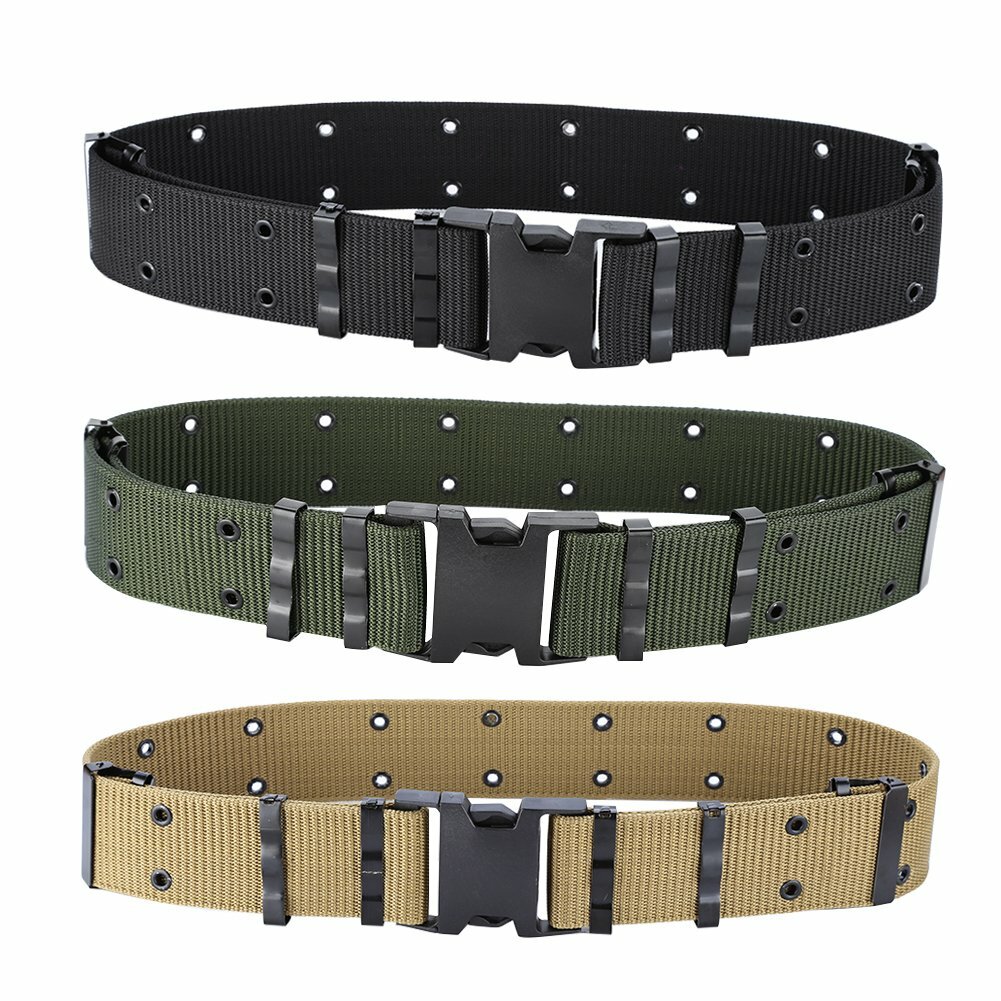 Tactical Combat Men Heavy Duty Belt Police Utility Belt Load Bearing with Buckle