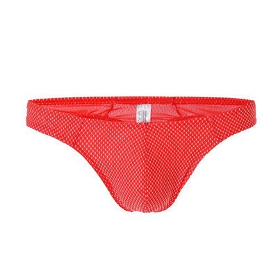 Sleek and Stylish Mens Gstring Thong Briefs in Trendy Polka Dot Print Design