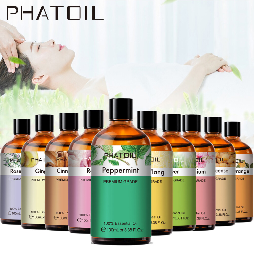100 ml Essential Oil, Pure Natural -Therapeutic Grade w/Dropper -For Humidifier