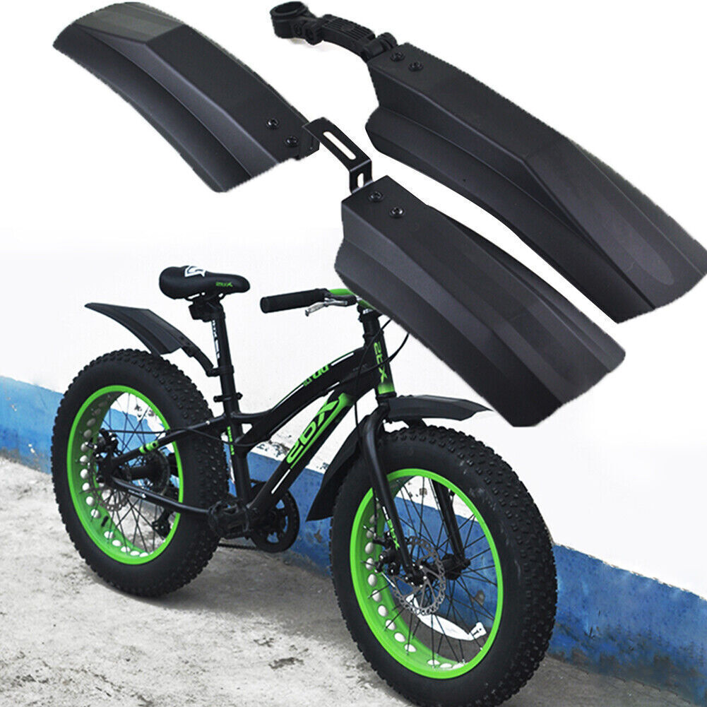 2PCS 26inch Snow Bicycle Bike Front Rear Mud Guard Fenders for Fat Tire USA