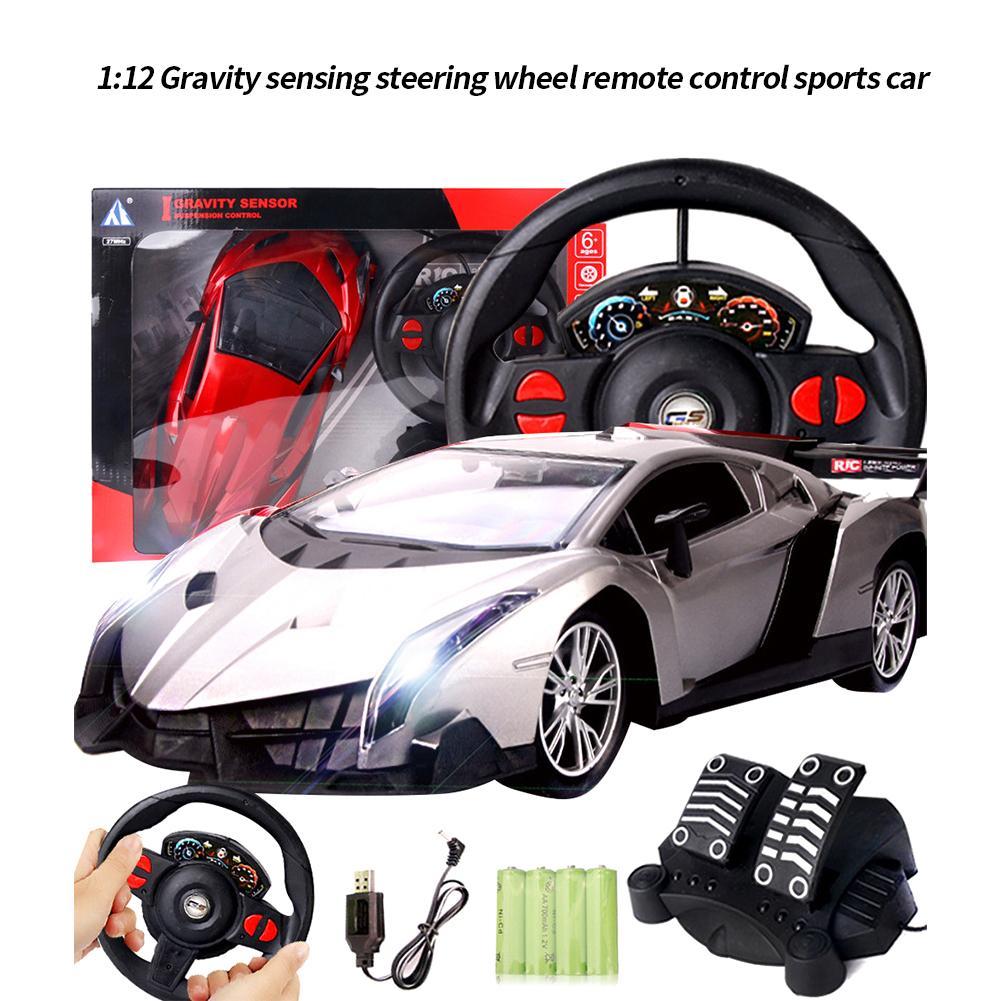 remote control cars with steering wheel and pedals