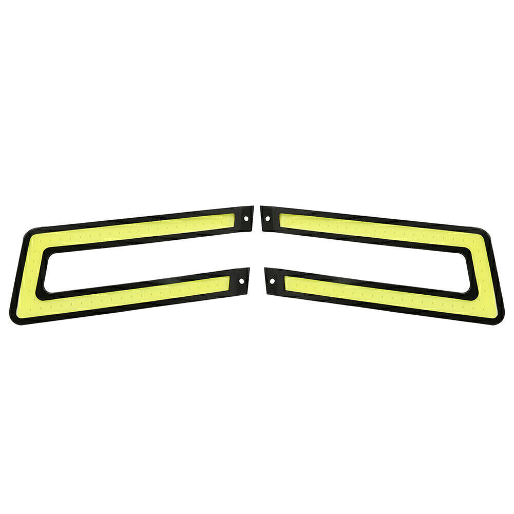 Fit Universal Car White COB DRL LED Daytime Running Light Driving Fog Lamp USA