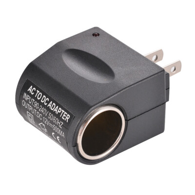 AC Wall Outlet To 12V DC Car Cigarette Lighter Converter Socket Adapter US Plug