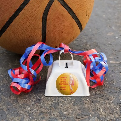 No Need Lead into Temptation Know Way Cowbell Cow Bell Instrument