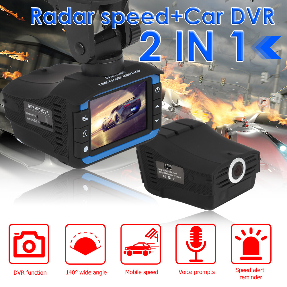 VG3 HD 2 in 1 Auto DVR Autokamera Radarwarner Dashcam Recorder Video Nachtsicht