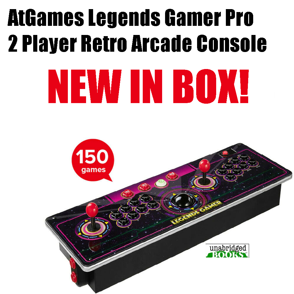 AtGames Legends Gamer Pro Table Top Arcade Trackball Retro Console NEW