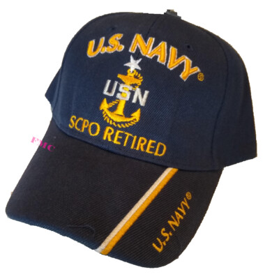 U.S. Navy SCPO, E-8, Senior Chief Petty Officer Retired cap