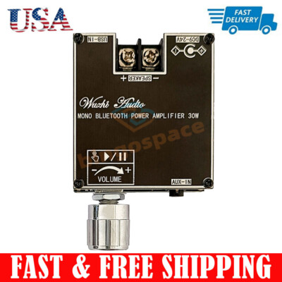 ZK-301B Mono Channel 30W Bluetooth5.3 Stereo Audio Amplifier Board Module TWS US