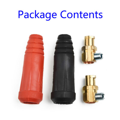 2pcs TIG Welding Cable Panel Connector-Plug DKJ35-50 315Amp Dinse Quick Fitting