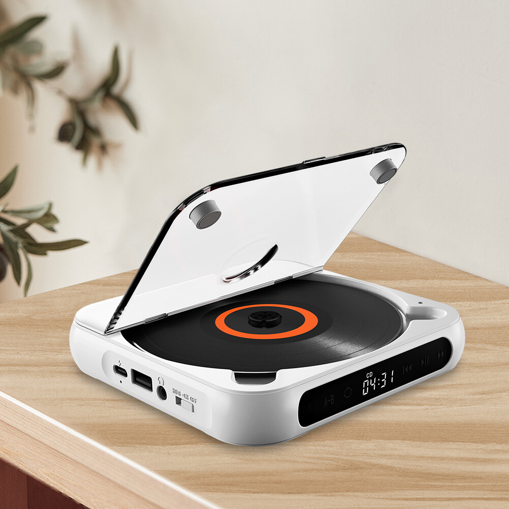 Lcd Screen Bluetooth-compatible Cd Player Memory Function Fo