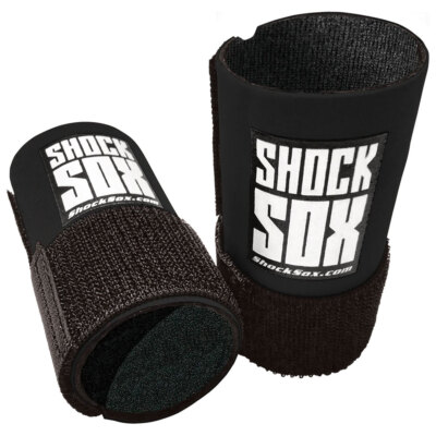 Shock Sox Fork Seal Guards Conventional Forks 4'' Black Motorcycle Dirt Bike
