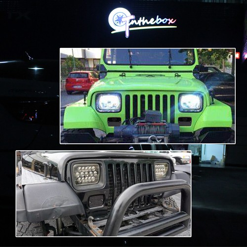 Fits Jeep 1987-1995 Wrangler YJ Smoked Front Turn Signal Parking Lights Housings