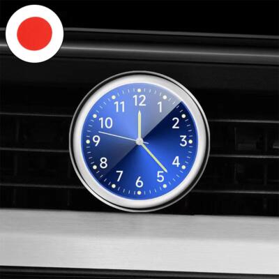 Pocket Small Mini Luminous Quartz Analog Watch Stick-On Clock For Car Boat Bike~