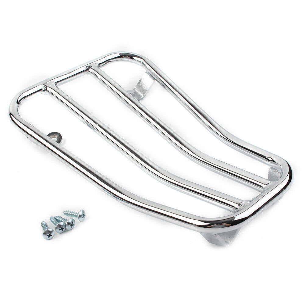 For Piaggio Vespa Sprint150 Motorcycle Floor Foot Rack Luggage Carrier Chrome