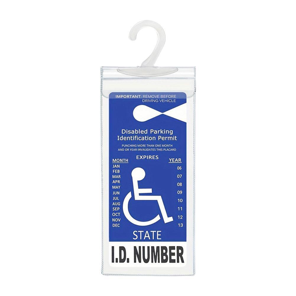 handicap-parking-permit-placard-protector-cover-hanger-car-holderhang