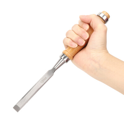 Carpenter Chisel Wooden Handle Steel File Professional For Woodworking Cr V 12mm