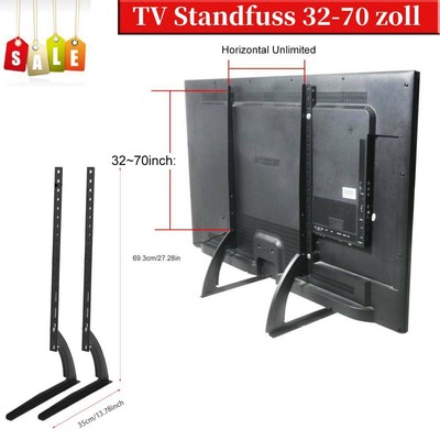 Universal TV Ständer für LCD LED 32-70 Zoll Fernseher Tisch Standfuß Halterung
