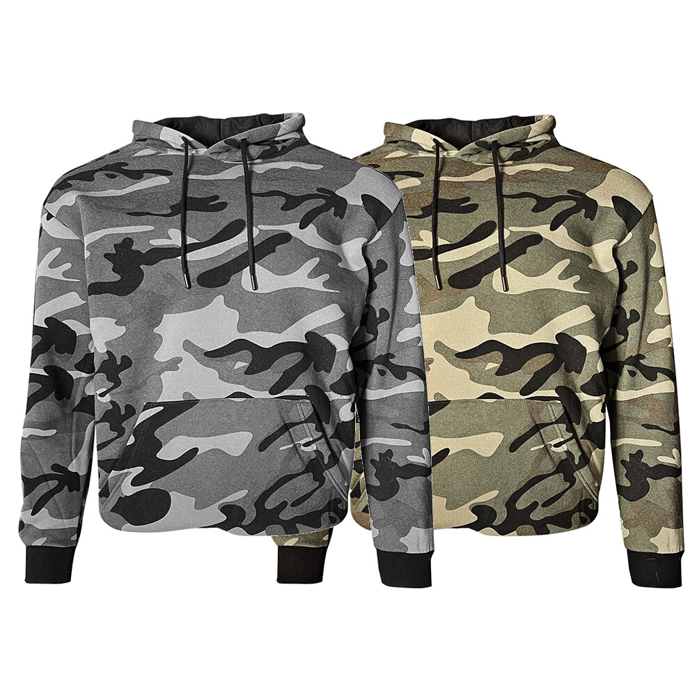 MCM★素敵！Men's Cotton Pull Over Sweatshirt w/ Camo Print MCM Mens Camo Print Logo Green Cotton Pullover Sweater
