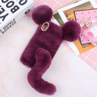Soft Fluffy Plush Shockproof Case Cover Skin for Huawei P Y Honor Mate Series