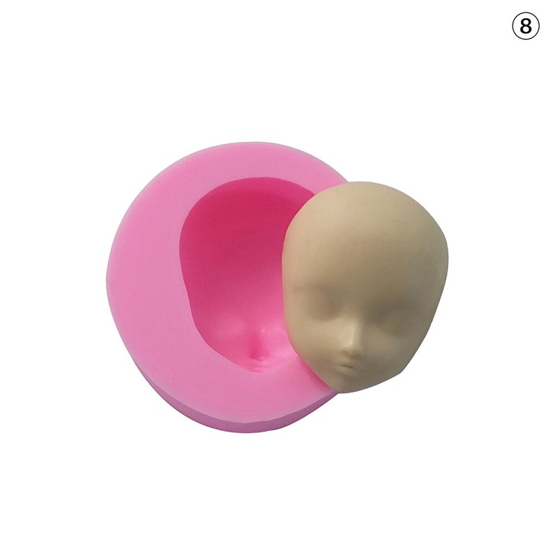 Face Mold Cute Baby Face Silicone Molds Doll Faces for Crafts Handmade Clay Mold