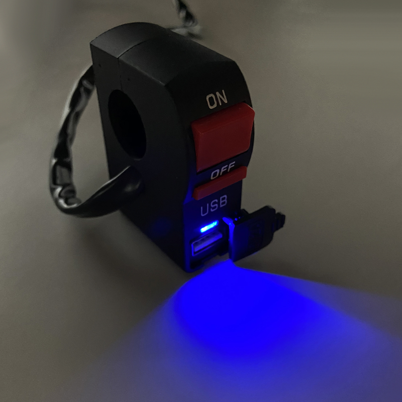 For KLX110 & CRF110 Pitbike Plug&Play LED Headlight Light Bar Kit w/ USB Switch