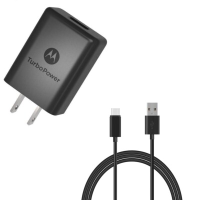 For Motorola Moto G Stylus Pure 15W Fast Home Charger TurboPower QC3.0 6ft