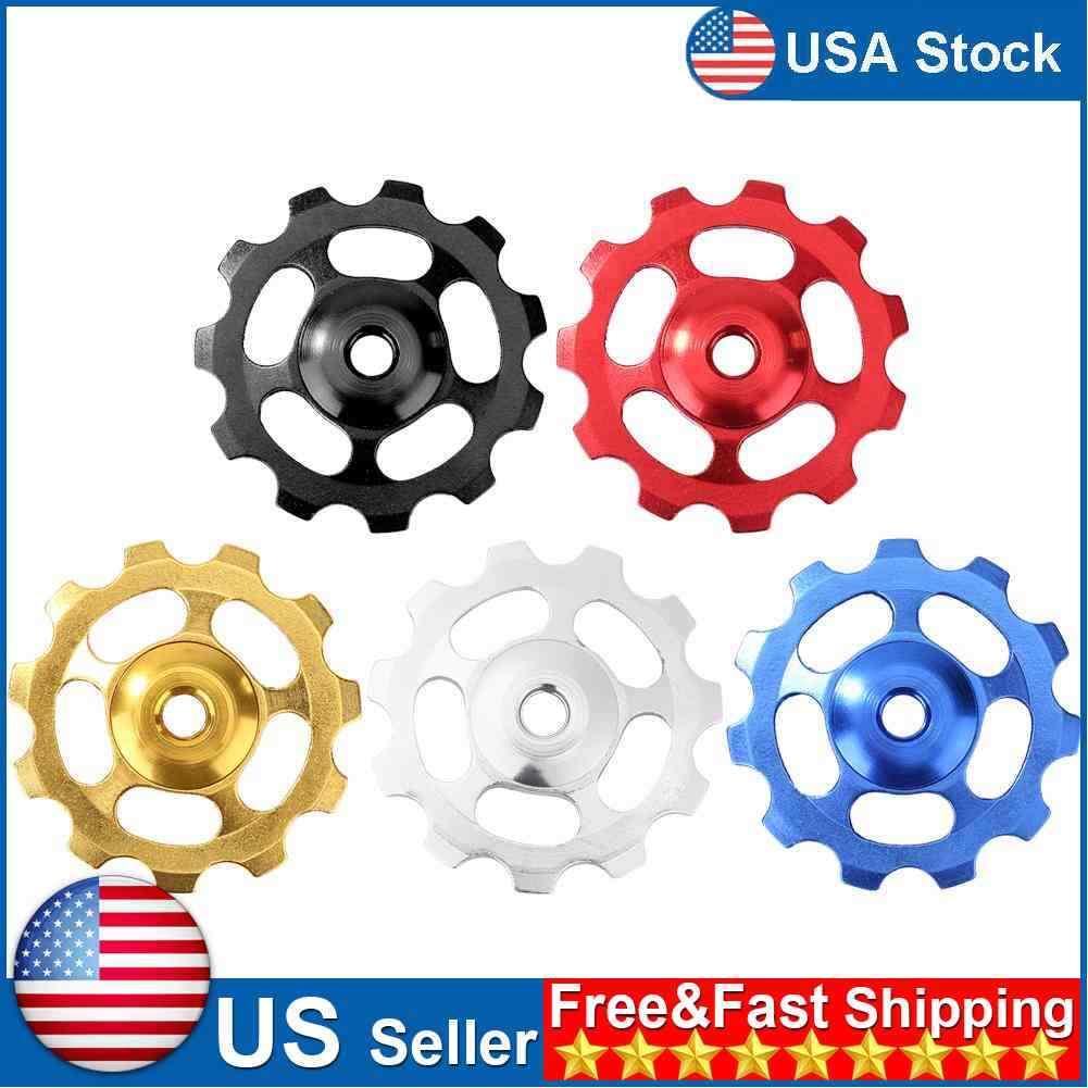 Bike Rear Derailleur Jockey Wheel Aluminum Ceramic Bearing 11T MTB Guide Roller