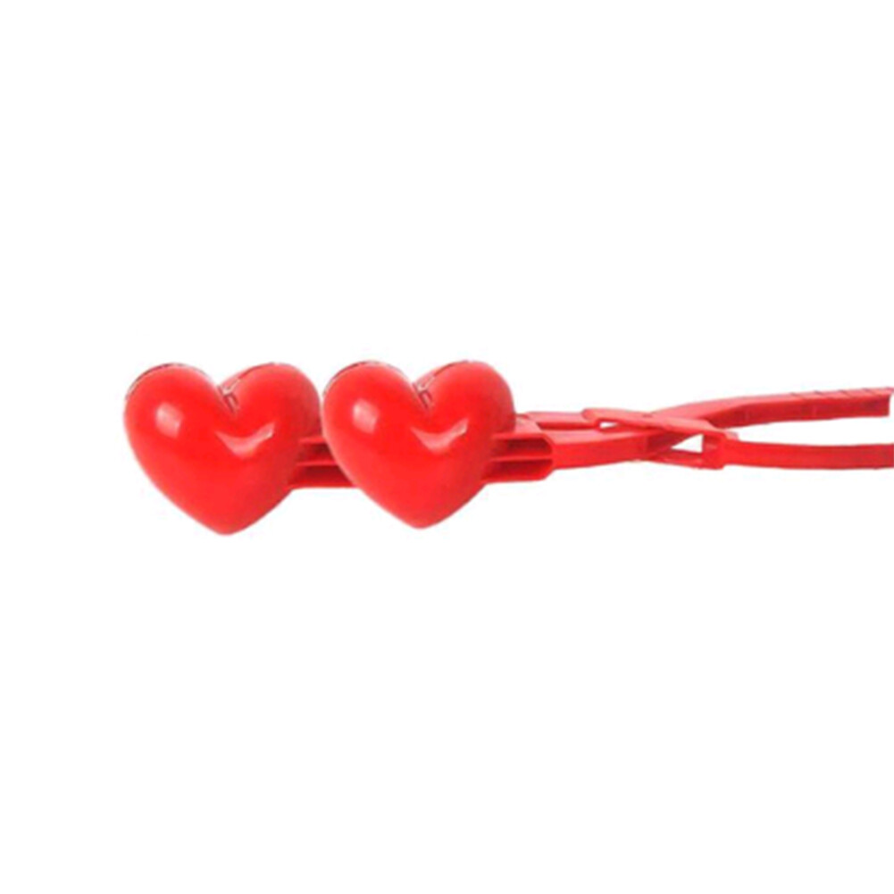 Outdoor-Sportarten Lovely Double Heart Shaped Schneeball Maker Clip Kinder 