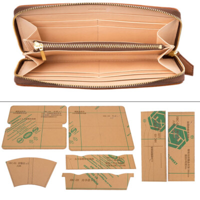 Acrylic Template Set Zipper Wallet Handbag Making Stencil Leather Craft Tool YEK