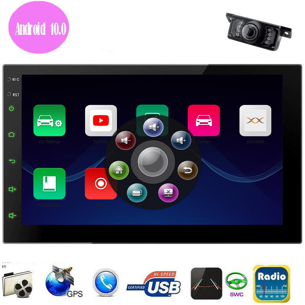 7'' Touch Screen 2DIN Car Stereo MP5 USB GPS Navi Radio Player Bluetooth Camera